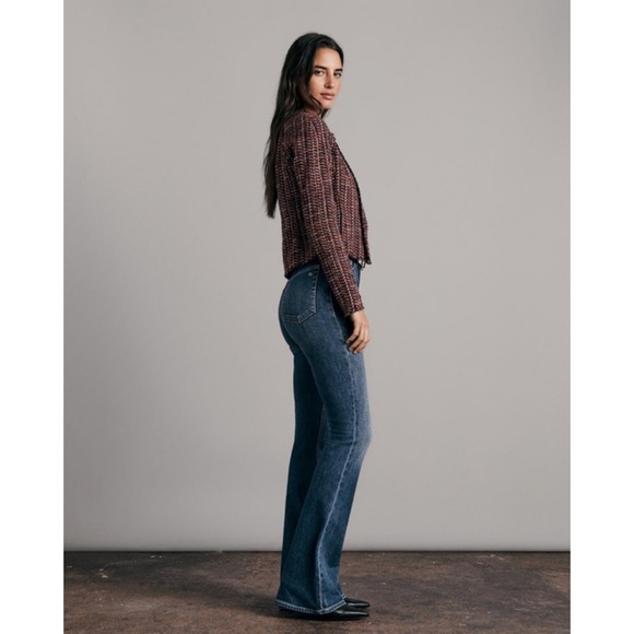 Rag & Bone Burgundy Tweed Jacket Classic Fit Marisa Jacket NWT 2 - Picture 4 of 6